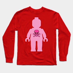 Minifig with Skull Design Long Sleeve T-Shirt